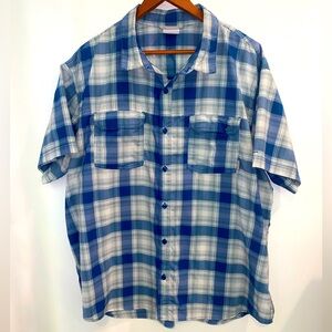 Columbia Omni-Wick Short Sleeve Button Down, sz 2XL